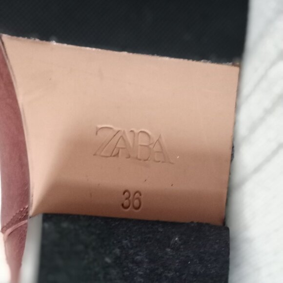 'ZABA' Brown Leather Boots Size 6.5 - 7 EUC - Picture 9 of 14